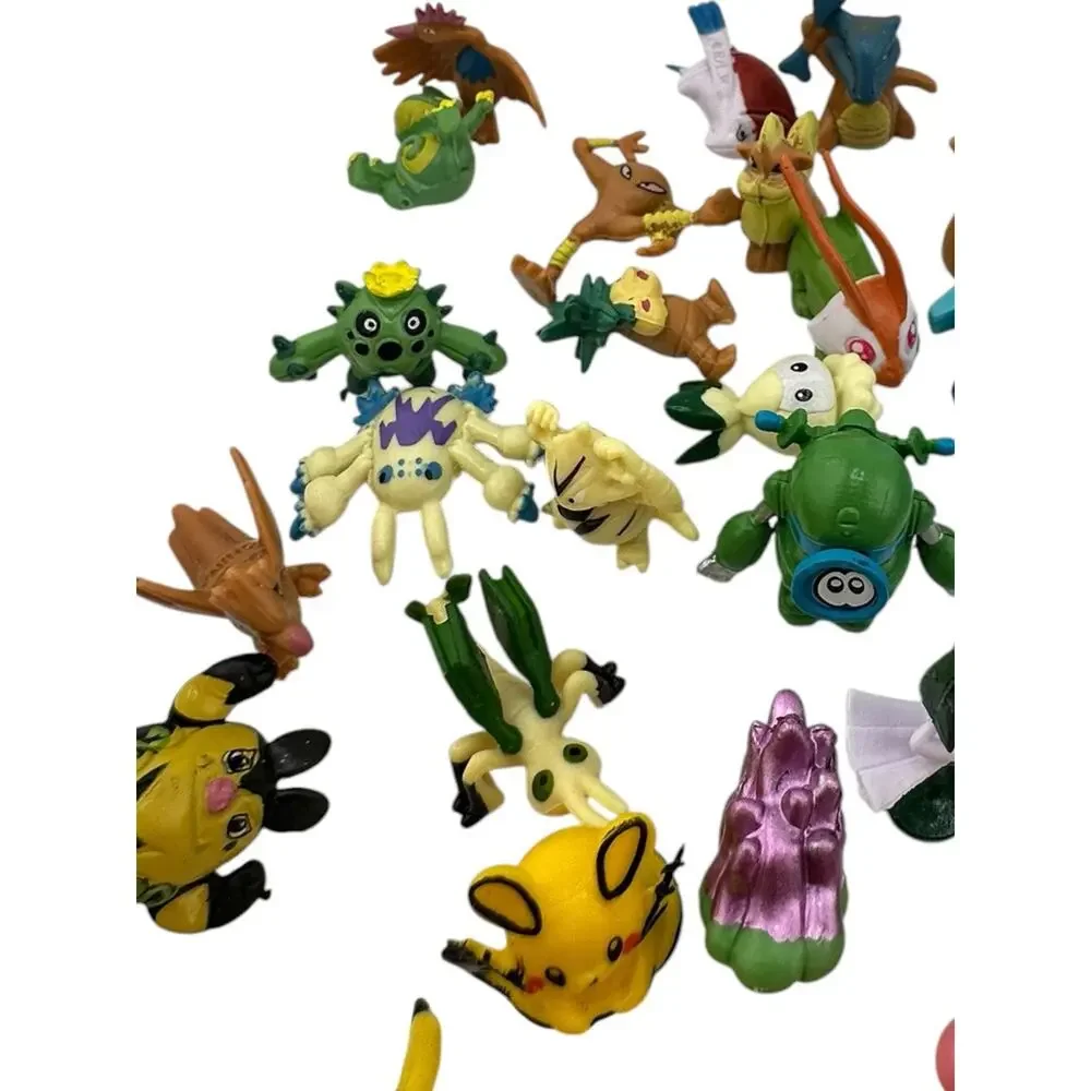 Vintage Authentic Pokémon Mini Figure Lot — 111 Figurines Stamped RL China